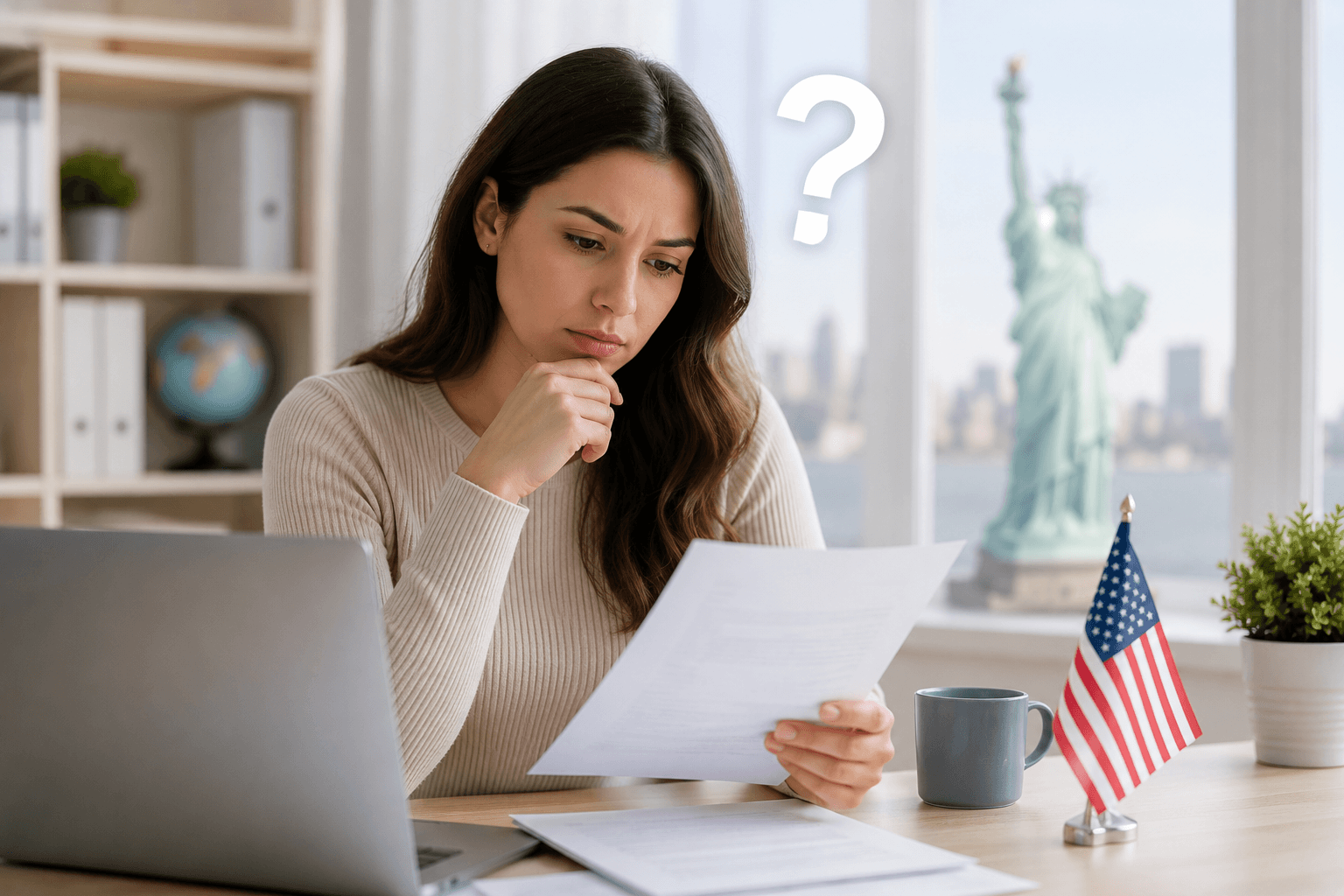 Da li je teško dobiti američku B2 vizu? - Osoba se informiše o uslovima za dobijanje američke B2 turističke vize i priprema dokumentaciju za apliciranje