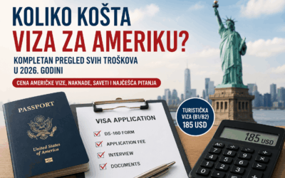 Koliko košta viza za Ameriku 2026? Cena američke B1/B2 vize i svi troškovi
