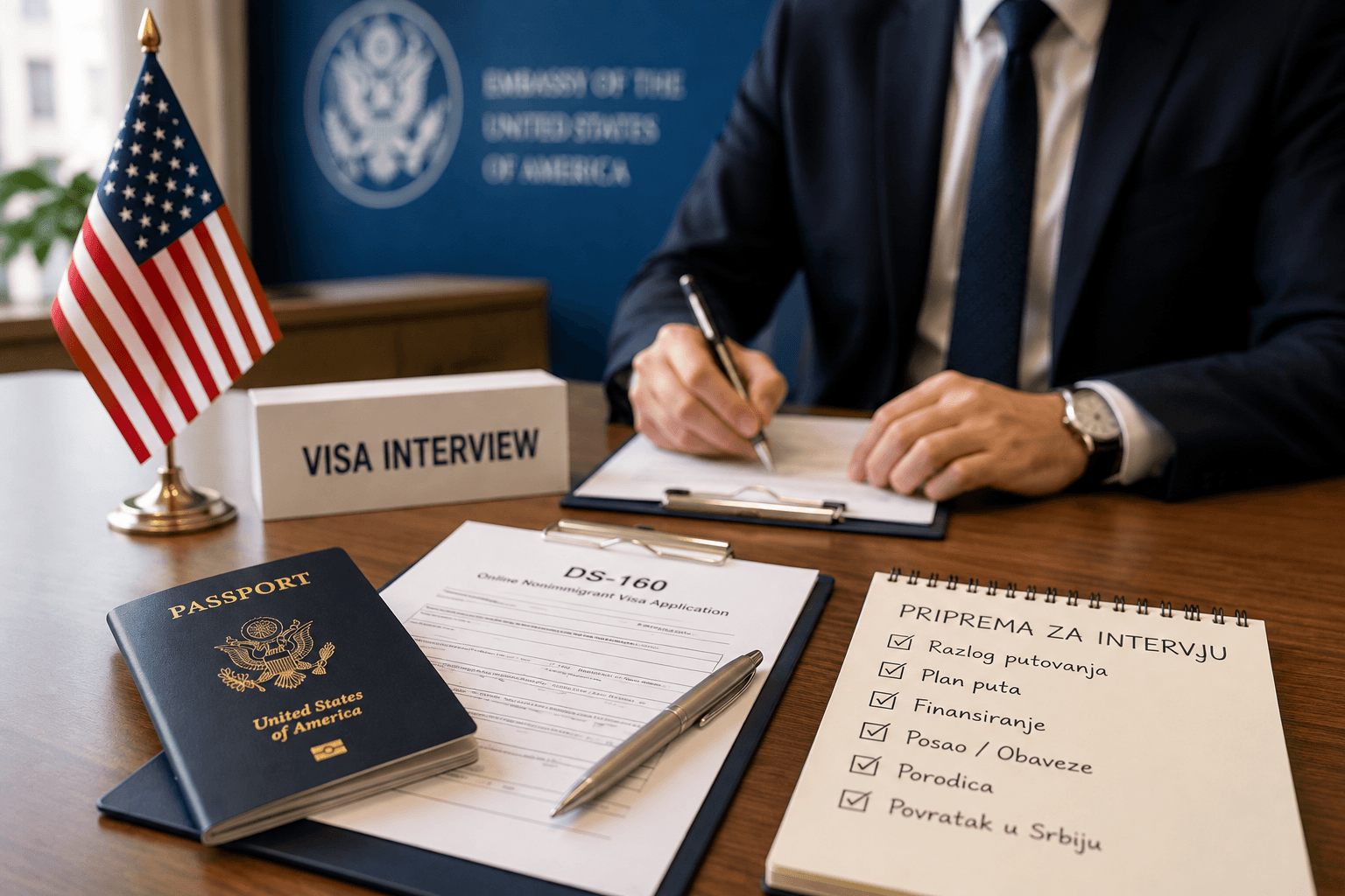 Priprema za razgovor za američku vizu – DS-160 formular i dokumentacija